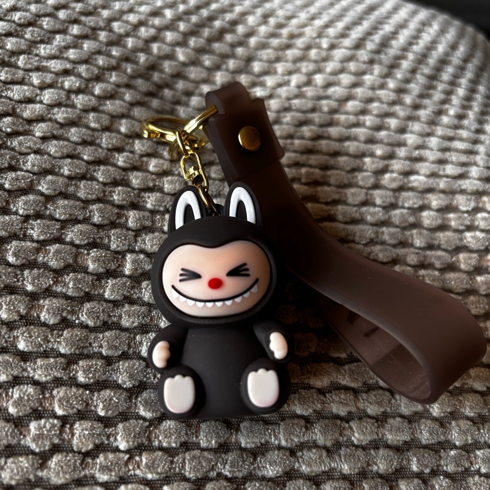 Labubu Cute Brown Bunny Keychain